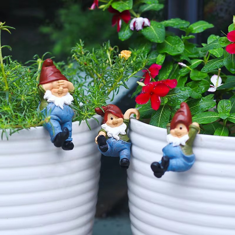 Bonsai Garden For Desk - 6pcs/Set Creative Climbing Gnome Bonsai Decorative