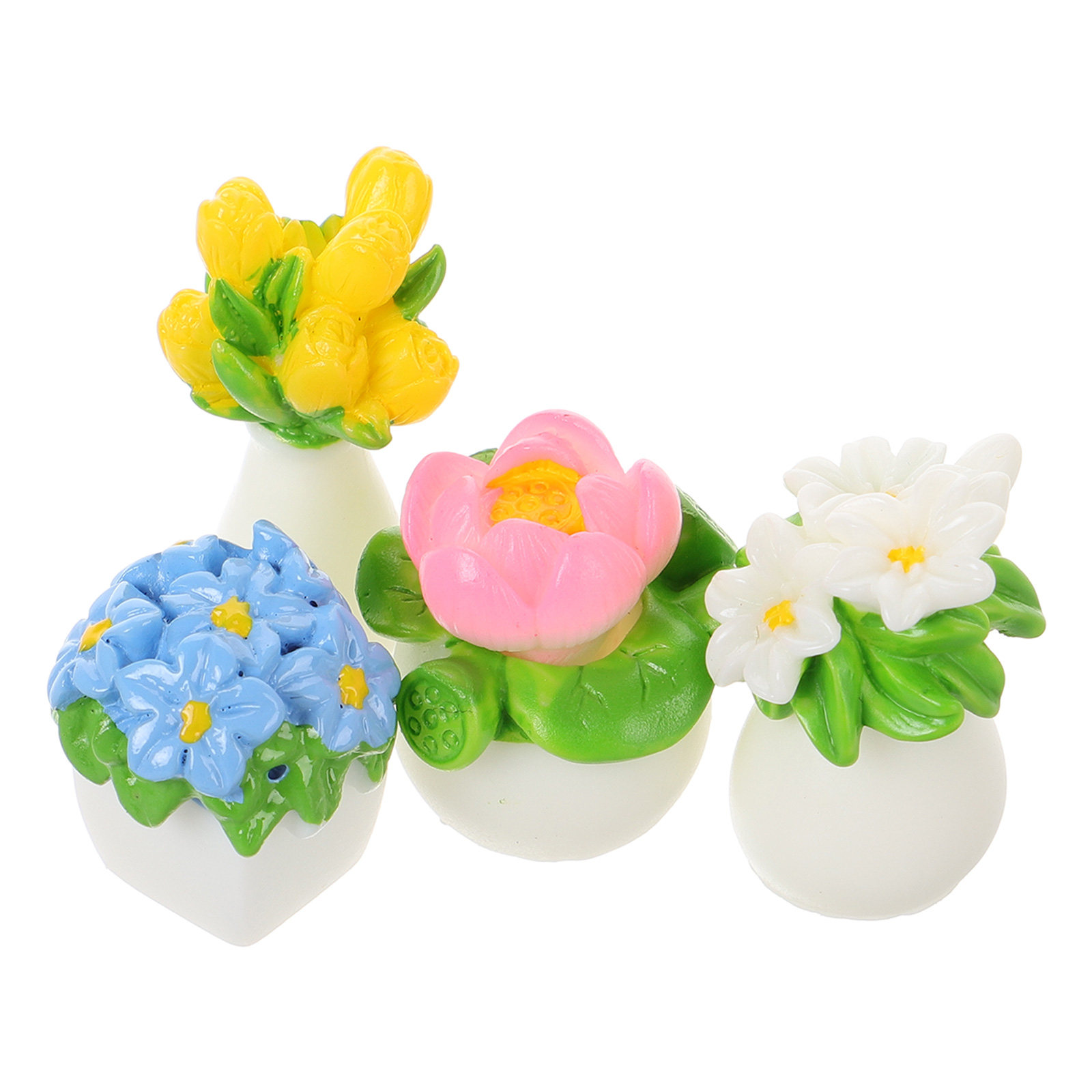 Bonsai Garden Europe - 4Pcs Mini Bonsai Ornament Set Artificial