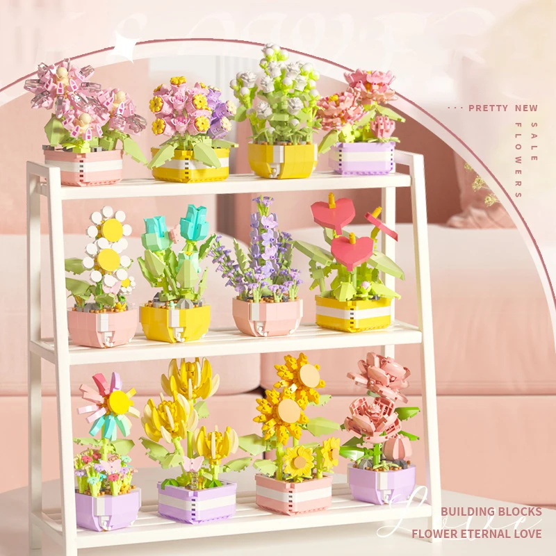 Flower Succulents Building Blo – обзор и цена Bonsai Garden Kit