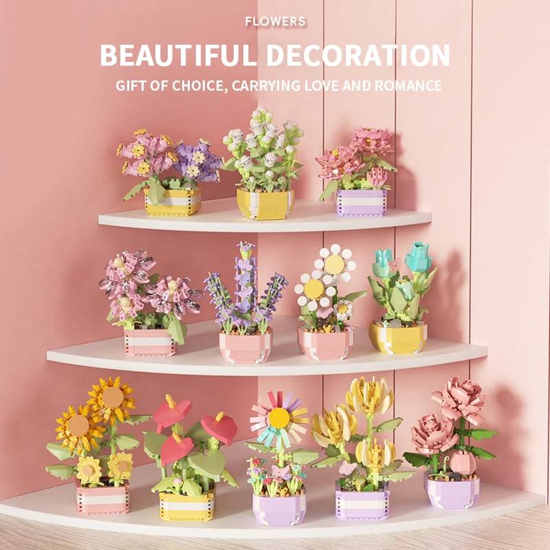 Flower Succulents Building Blo – обзор и цена Bonsai Garden Kit