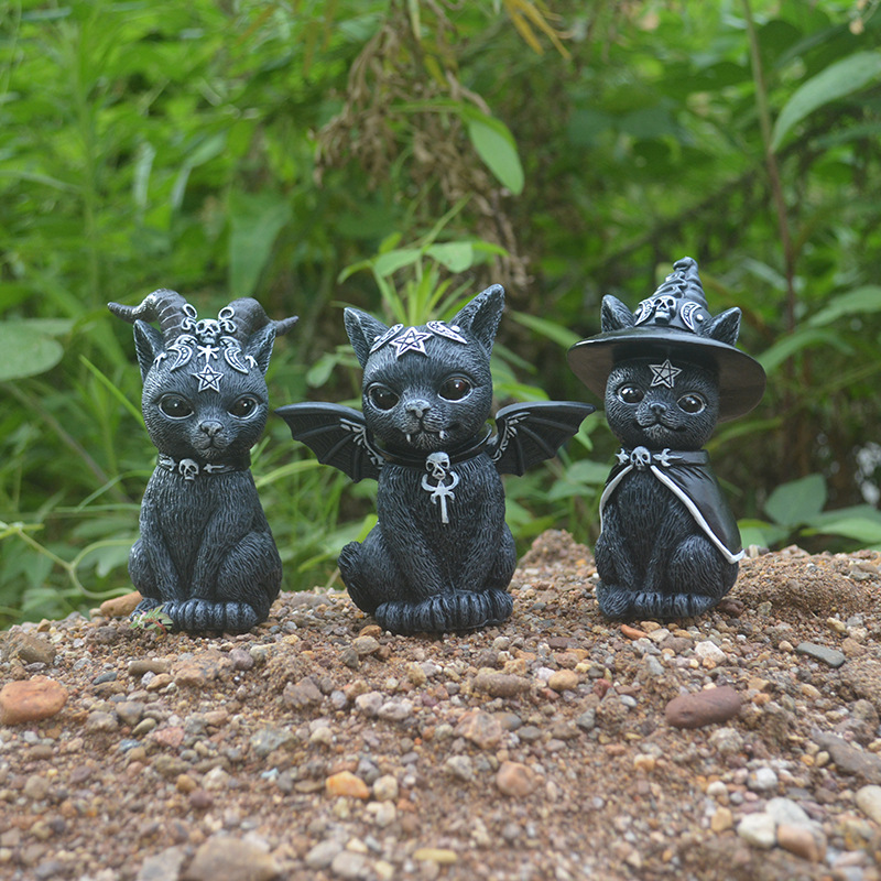 Halloween Magic Cat Resin Craf – обзор и цена Bonsai Garden For Desk