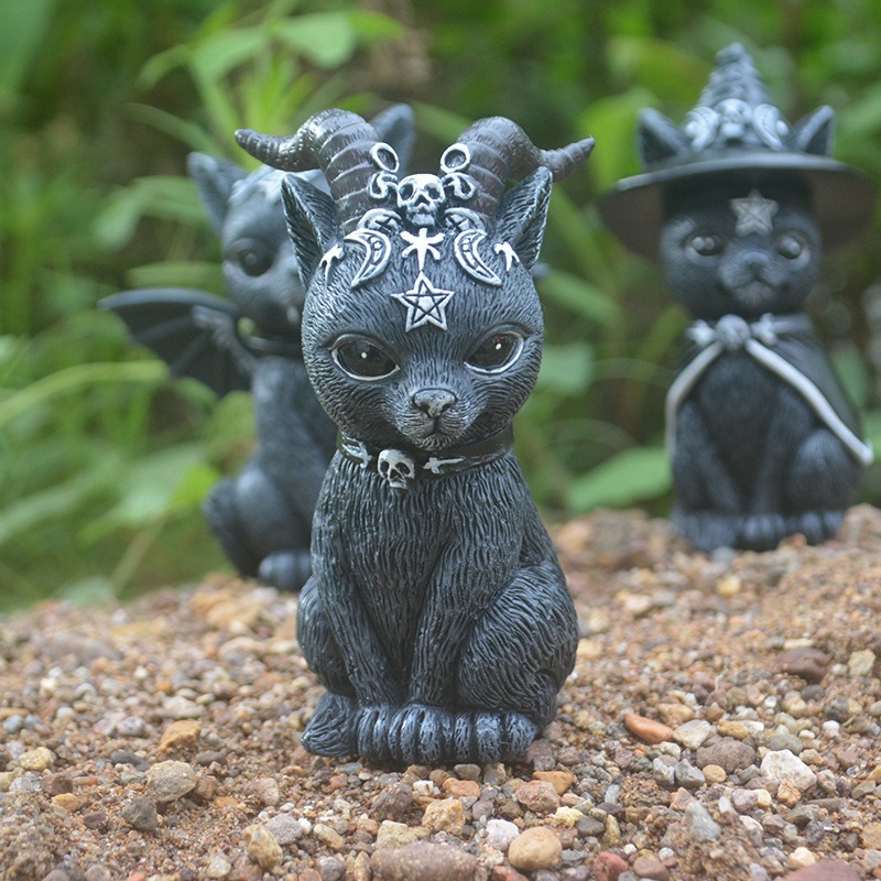 Halloween Magic Cat Resin Craf – обзор и цена Bonsai Garden For Desk