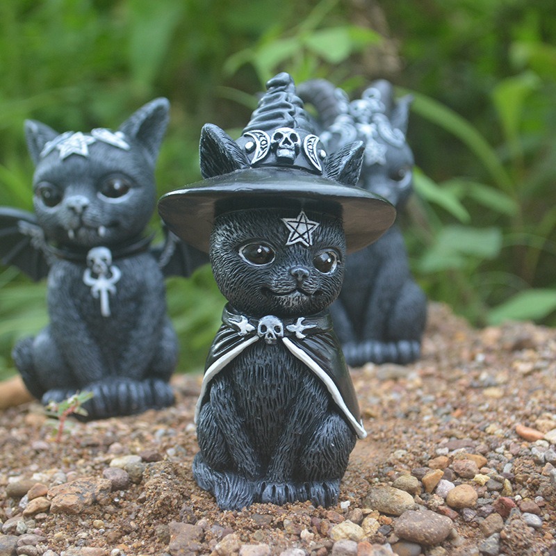Halloween Magic Cat Resin Craf – обзор и цена Bonsai Garden For Desk