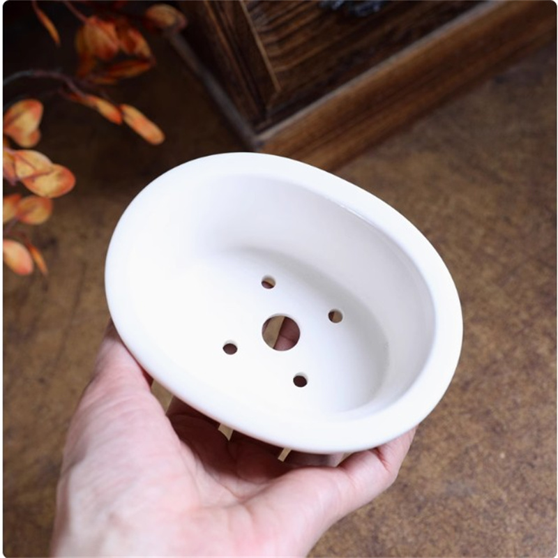 Porcelain White Oval Bonsai Po – обзор и цена Bonsai Garden For Desk