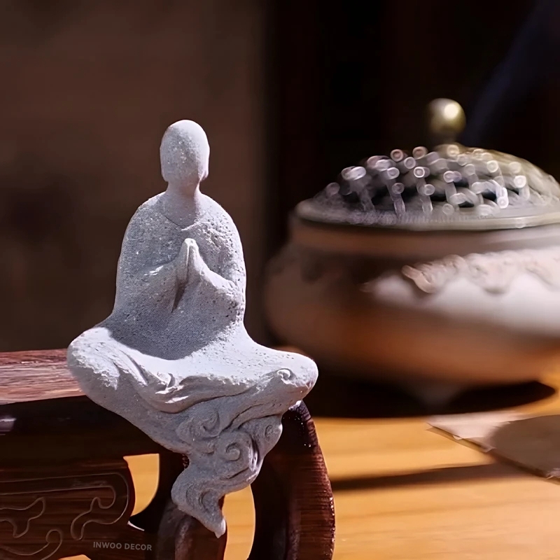 Stone Buddha Statue Little Mon – обзор и цена Bonsai Garden For Desk
