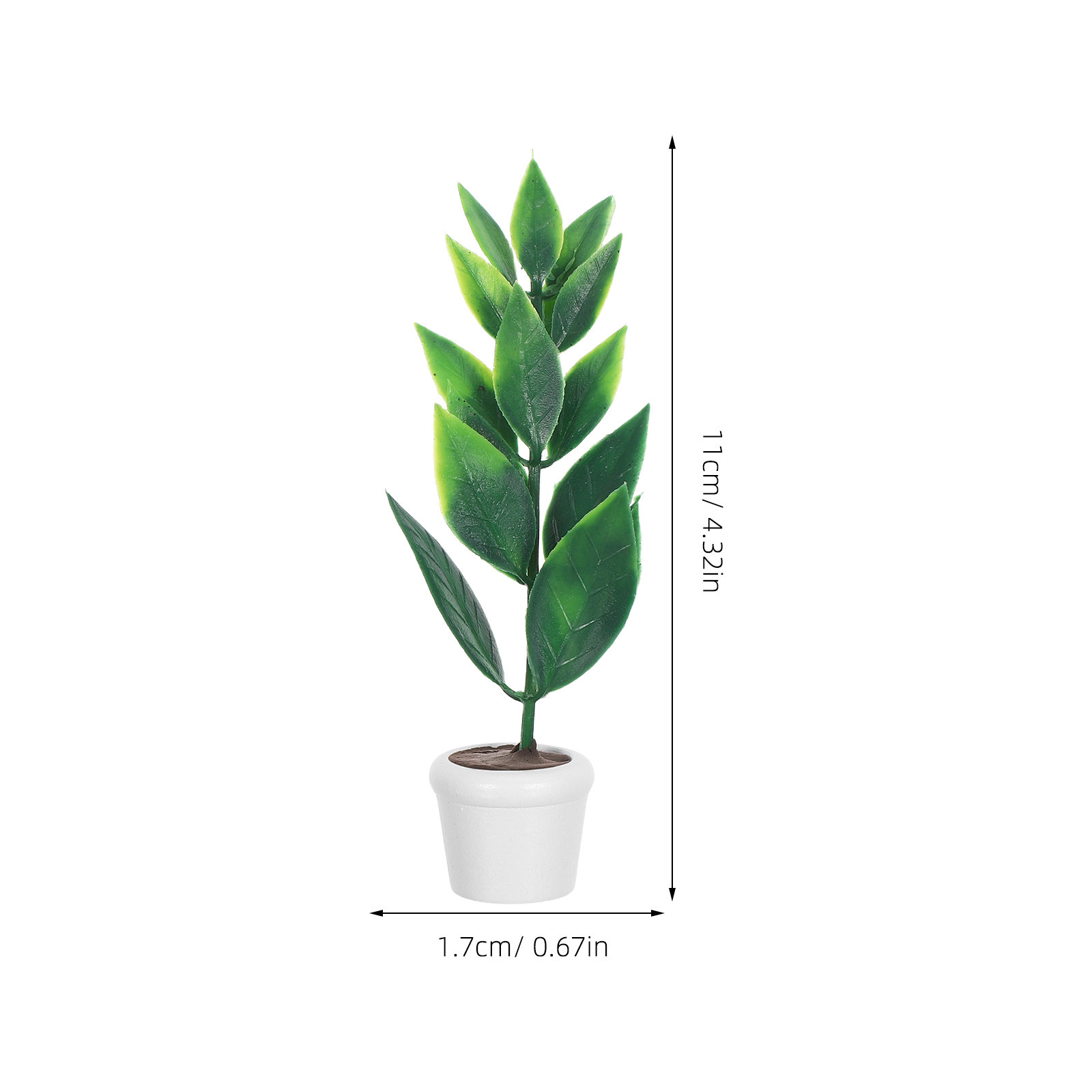 2Pcs Miniature Plastic Potted  – обзор и цена Bonsai Garden Europe