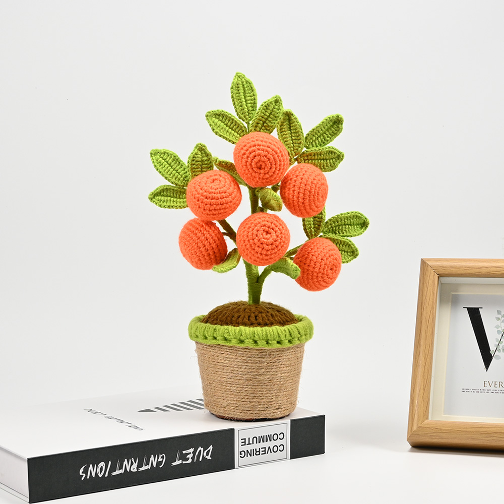 Artificial Crochet Orange Plan – обзор и цена Bonsai Garden For Desk