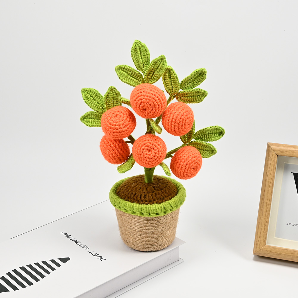 Artificial Crochet Orange Plan – обзор и цена Bonsai Garden For Desk