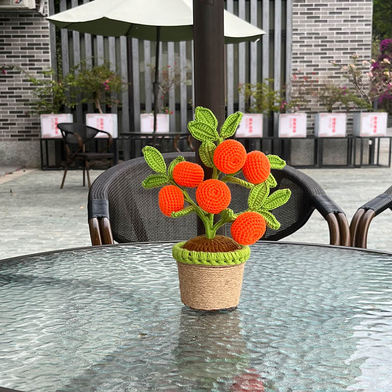 Artificial Crochet Orange Plan – обзор и цена Bonsai Garden For Desk