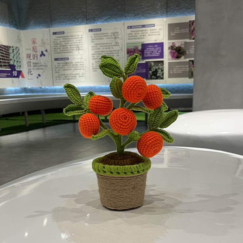 Artificial Crochet Orange Plan – обзор и цена Bonsai Garden For Desk