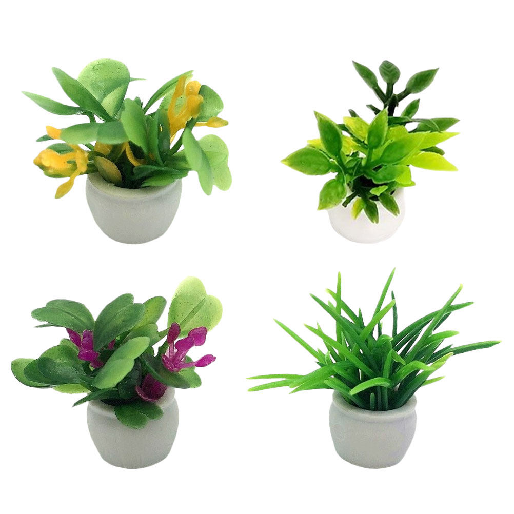 4Pcs Miniature Potted Plant Si – обзор и цена Bonsai Garden Europe