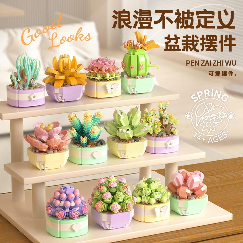 Flower Succulents Building Blo – обзор и цена Bonsai Garden Kit
