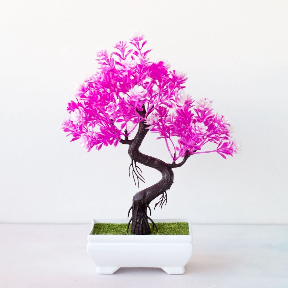 Pot New Artificial Plants Bons – обзор и цена Bonsai Garden For Desk