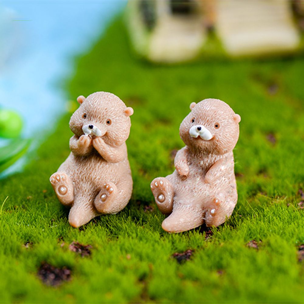 Otters Figurine Mini Home Deco – обзор и цена Bonsai Garden Europe