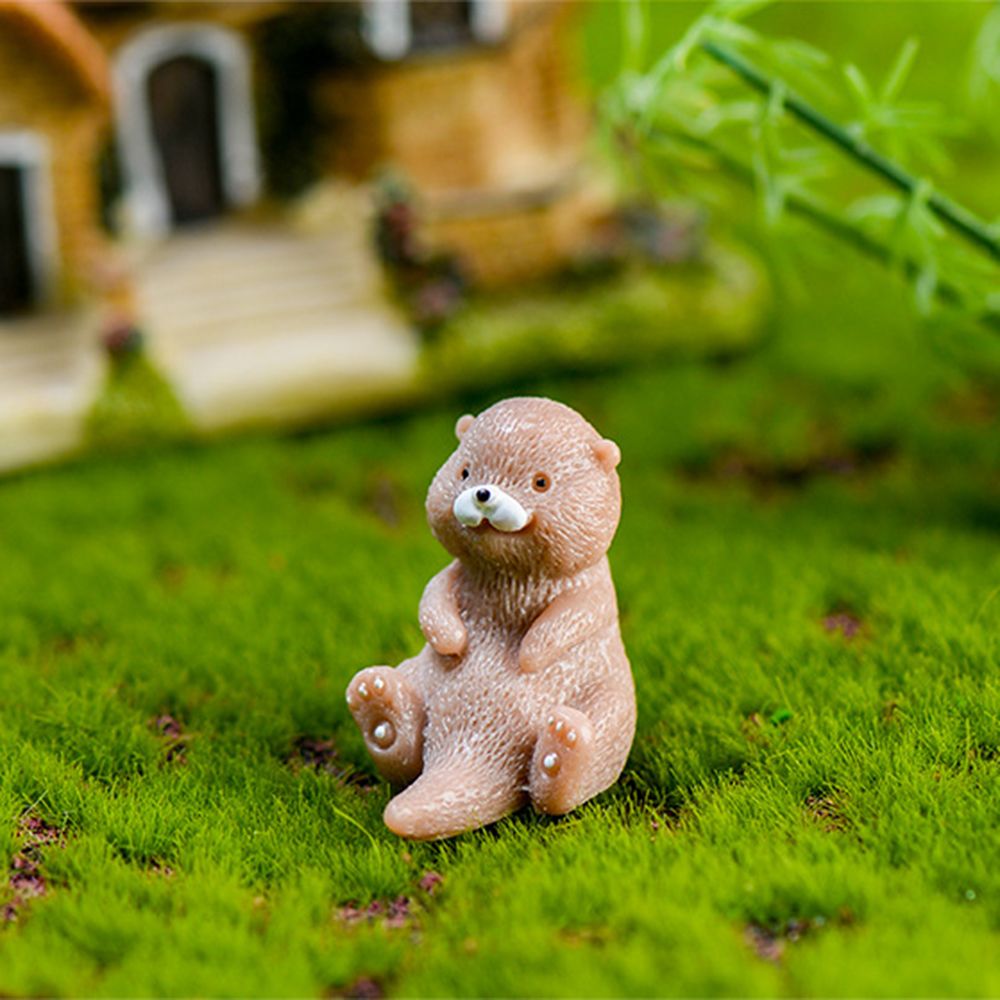 Otters Figurine Mini Home Deco – обзор и цена Bonsai Garden Europe