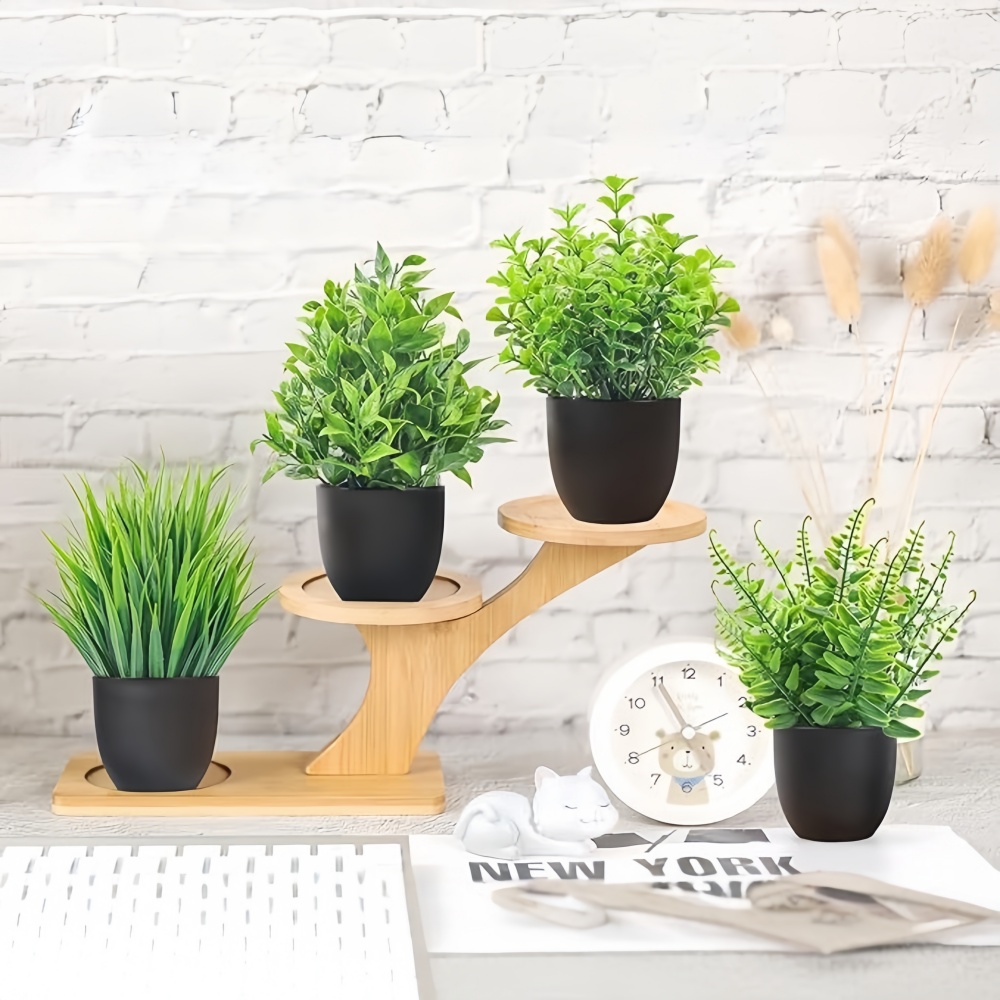 4pcs/set Mini Artificial Plant – обзор и цена Bonsai Garden Kit