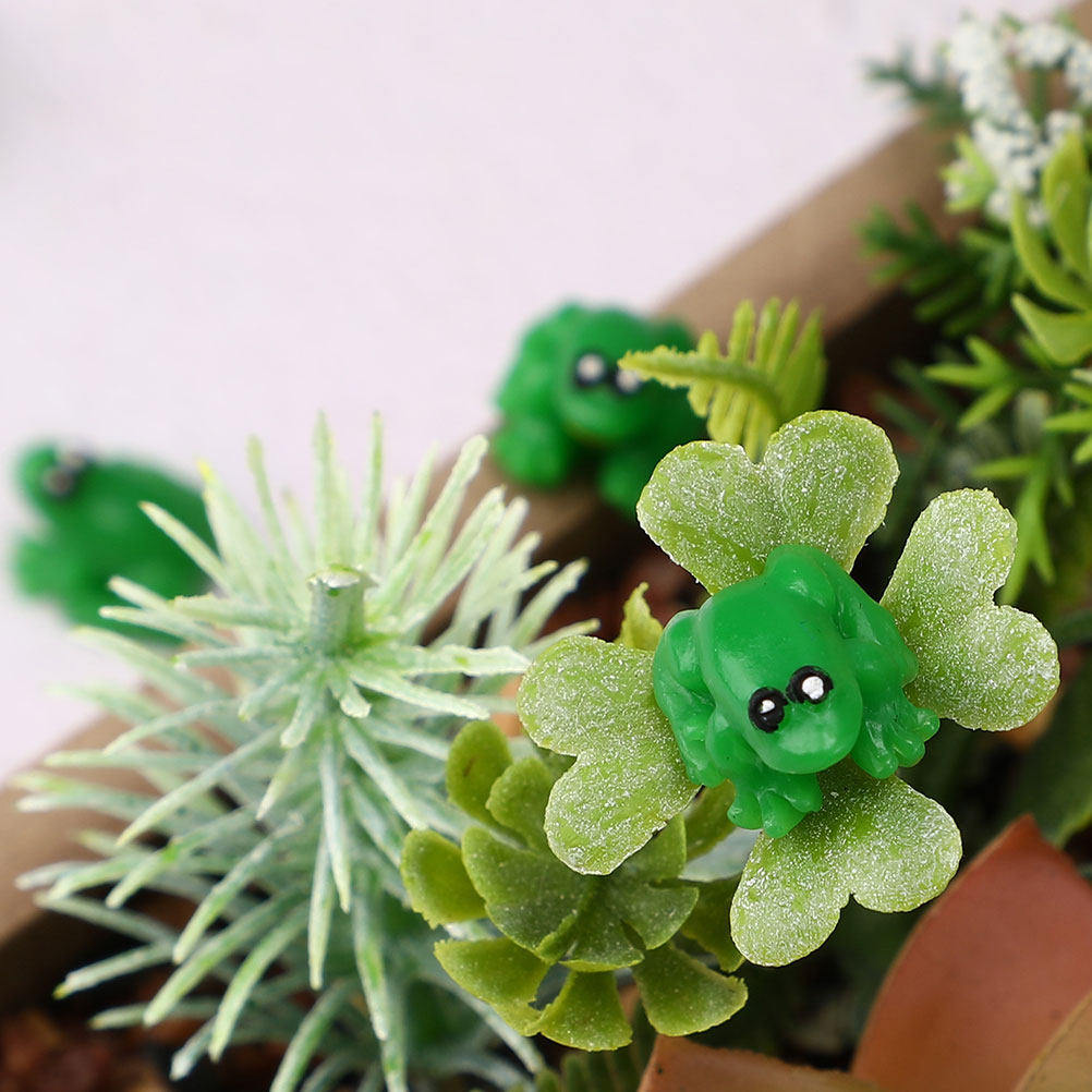 10Pcs Mini Frog Statue Resin G – обзор и цена Bonsai Garden For Desk