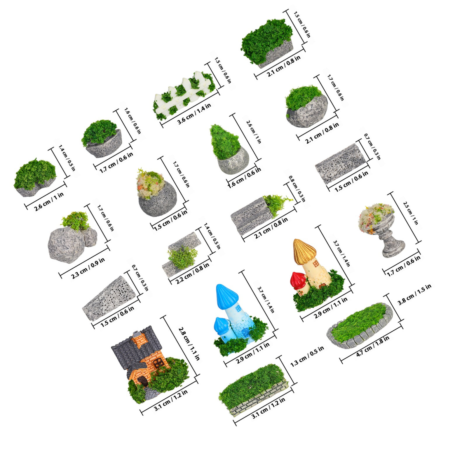 1Set Miniature Garden Resin De – обзор и цена Bonsai Garden For Desk
